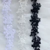 New Handmade Pure White Black Wedding Beaded Car Bone Lace Clothing Accessories 2Yard/pack ► Photo 3/6