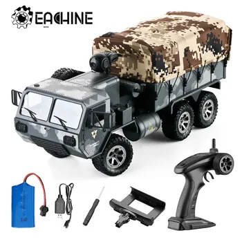 

Eachine EAT01 1/16 2.4G 6WD RC Car Proportional Control US Army Military Off Road Rock Crawler Truck RTR With 720P Camera