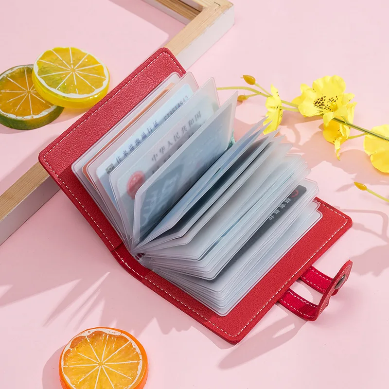 Factory Direct New Korean Version of Women's xiao ka bao Multiple Card Slots jia shi zheng Soft Leather Buckle Purse Spot | Багаж и