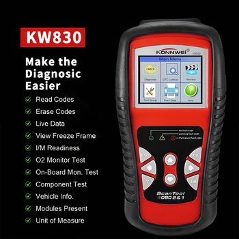 

For KONNWEI KW830 OBD2 Car Diagnostic Scanner Universal Diagnostic Automotive Engine Diagnostics Errror Code Reader