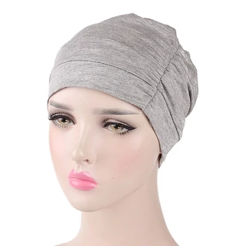 

New Women'S Cotton Modal Cotton Head Cap Sleep Chemotherapy Cap Base Elastic Cloth Hair Accessories Muslim Headscarf