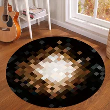 Мусульманские ковры, Круглый ослепительный коврик в гостиную Цветочные ковры, дверной коврик для спальни, Коврик противоскользящий