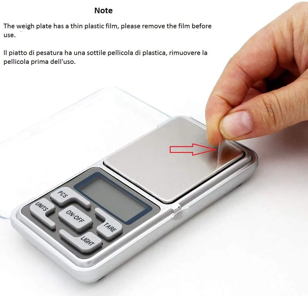 Digital Scale 100/200/300/500g 0.01/0.1g Mini Digital Scale High Accuracy Backlight Electric Pocket Scale For Jewelry Gram Weight For Kitchen