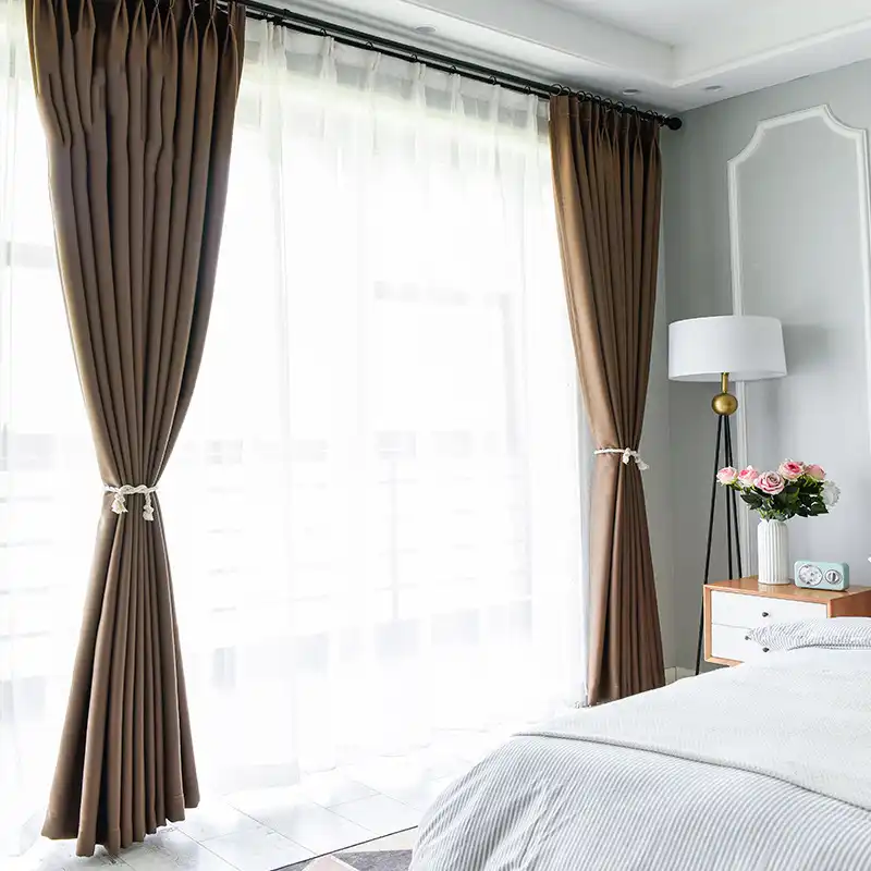 High Prazision Seide Vorhange Stoff Home Hotel Blackout Vorhang Fenster Fur Wohnzimmer Schlafzimmer Weiche Einfarbig Draps Kuche Vorhange Aliexpress