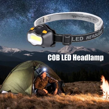 

3W Outdoor Camping Headlight COB LED Headlamp Portable Flashlight Emergency Lamp for Outdoor Camping Night Fishing