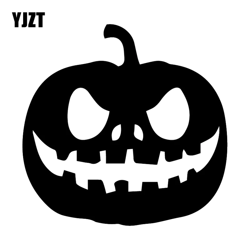 YJZT 16 2X15 8 см Хэллоуин Страшные Тыквы украшения для окон самоклеющиеся наклейки