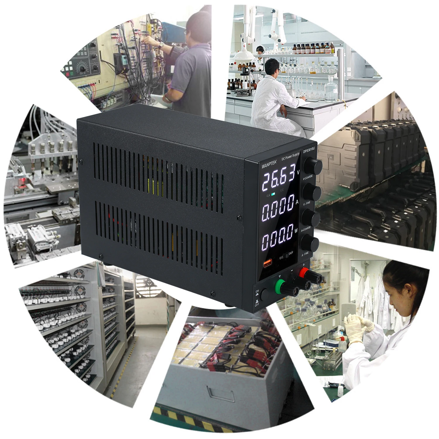 KKMOON DPS3010U 0 30 в 10A 300 Вт импульсный источник питания постоянного тока 4 цифры дисплей
