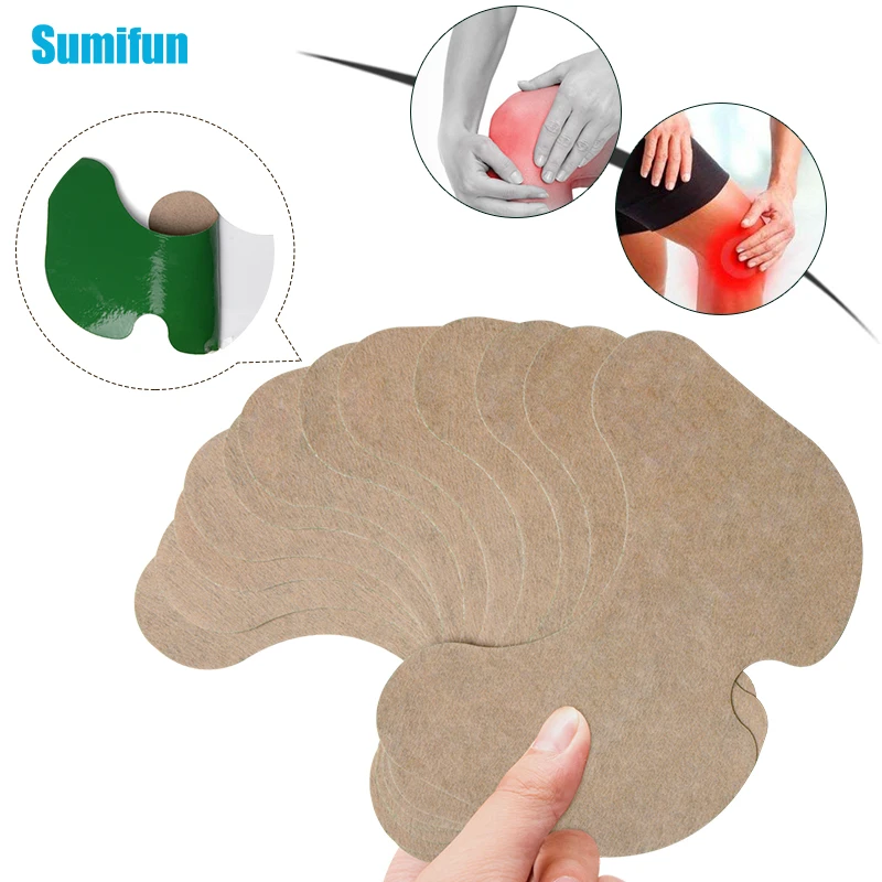 Sumifun 12 шт. травяной коленный пластырь экстракт полыни снимающий боль коленного сустава ревматоидный артрит медицинский пластырь C1691