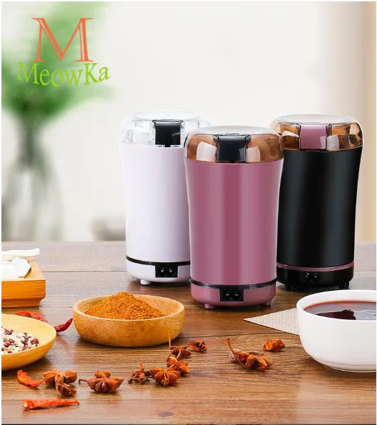 MeowKa 304 электрическая кофемолка/кухонная соль, перец, бобы, специи, орех, кофемолка/шлифовальный инструмент для дома