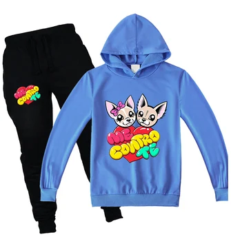 

New Me Contro Te Toddler Kids Clothes Set Boys Sweatshirt Pants 2pcs Sets Girls Hoodies Long Pants Outfits Suit Clothing Clothes