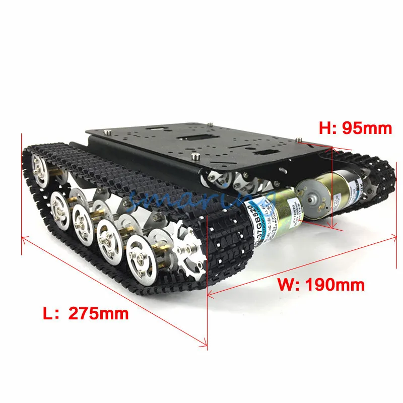 Smart Robot with 8 DOF Mechanical Arm Shock Absorber Tank Chassis for Grabbing Transport DIY Educational Project