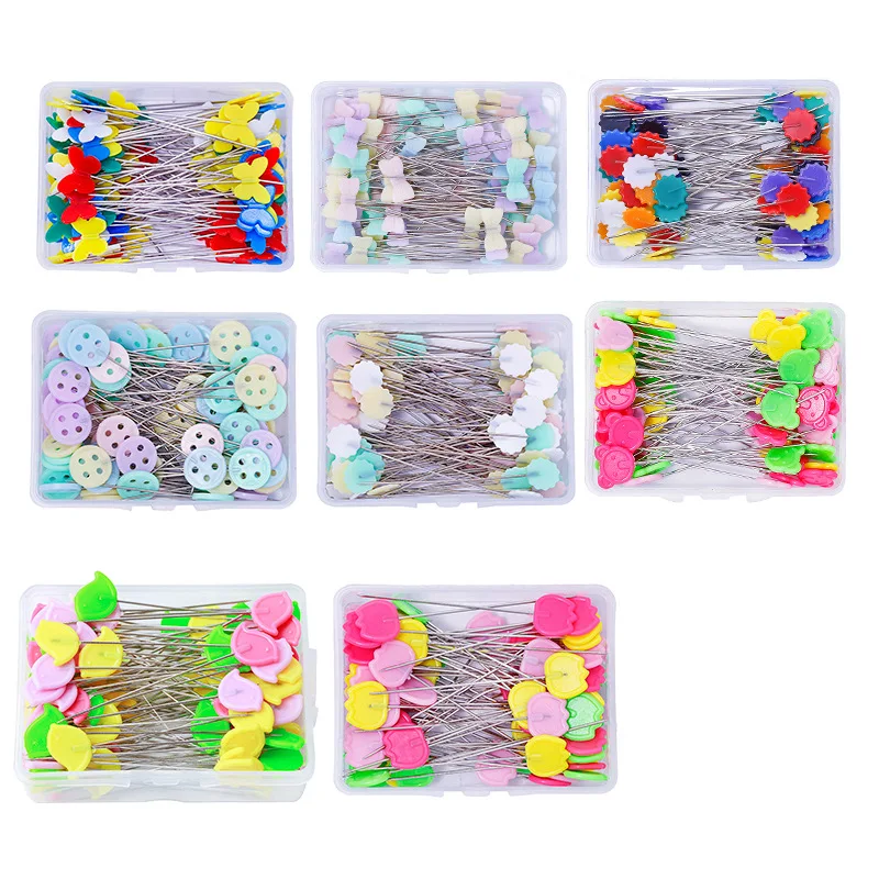 Flower-Head-Pins Dressmaking-Pins Needle-Arts Sewing-Tool Patchwork-Pins Embroidery Mixed-Color