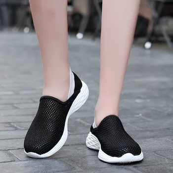 

SDZ Men Sneaker Spring Summer Men Shoes Fashion Men Casual Shoes Slip-On Breather Mesh Unisex Shoes Adult Light Size 38-46