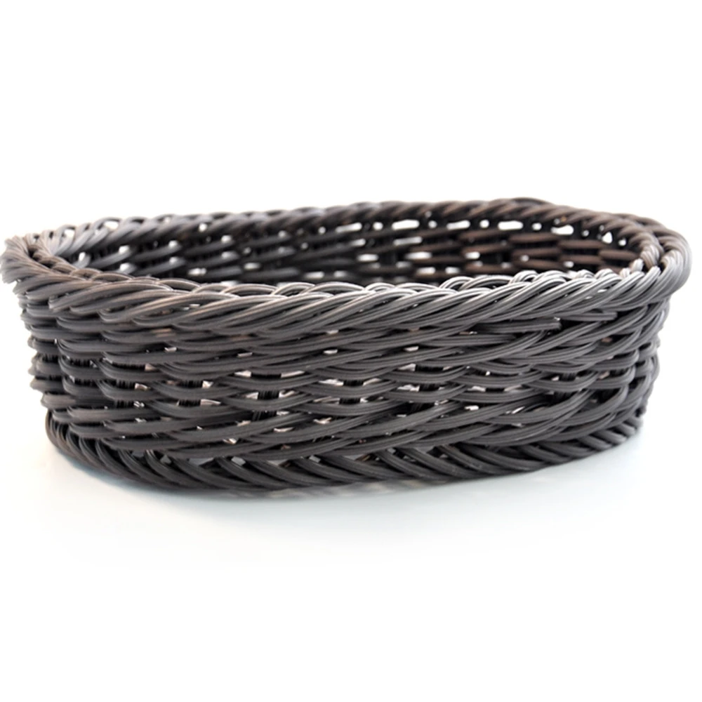 Fruit Basket Vegetable Basket Food Supermarket Display Bread Egg Blue Imitation Rattan Rattan