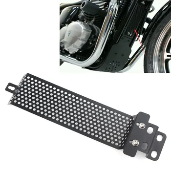 

Motorbike Oil/Engine Cover Guard Grill For Triumph Bonneville Thruxton T100 2000 Scrambler / Steve Mcqueen Black CNC