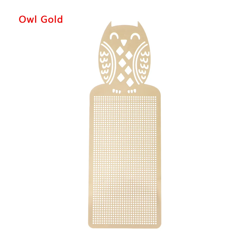 Owl Gold Горячая Милая бабочка сова, крест стежка Закладка Сделай сам Металл серебро Золотой Рукоделие Вышивка ремесла счетный крест-Набор для вышивки - Цвет: Owl Gold