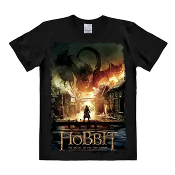 

The Hobbit T-Shirt - The Battle of The Five Armies Short Sleeve Crew Neck TShirt - Black - Licensed Original Design