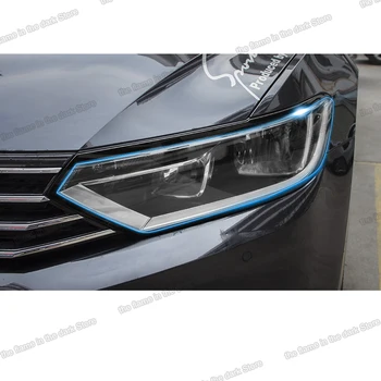 

Lsrtw2017 TPU Car HD Transparent Headlight Window Middle Pillar Sticker for Volkswagen Passat B8 Variant 2017 2018 2019 2020