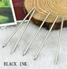 10pcs/lot Metal pen refill for Crystal Diamond Ballpoint pen student pen rod cartridge core black blue color 6.7cm length 1