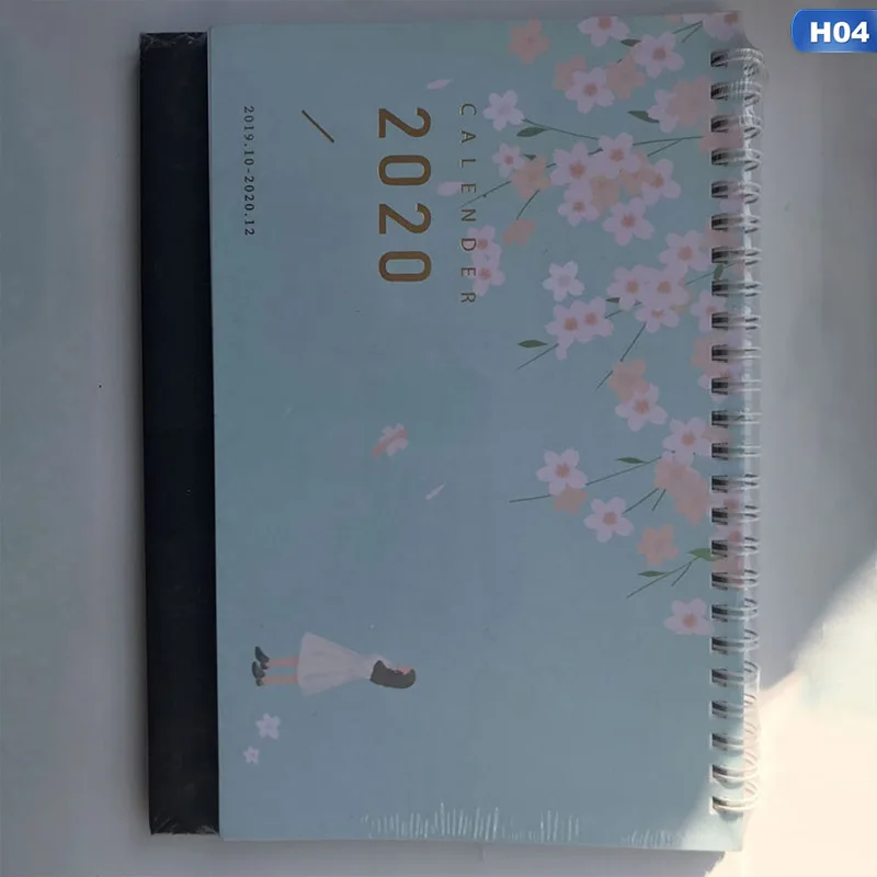 Год милый романтический календарь вишни японский Kawaii DIY Настольный календарь ежедневник - Цвет: 04