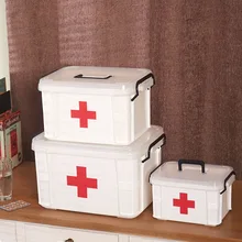First Aid Kit Medicine Chest Holder Storage Box Multi-layer Emergency Kits Cabinet Security Safety Home Rangement Organizer