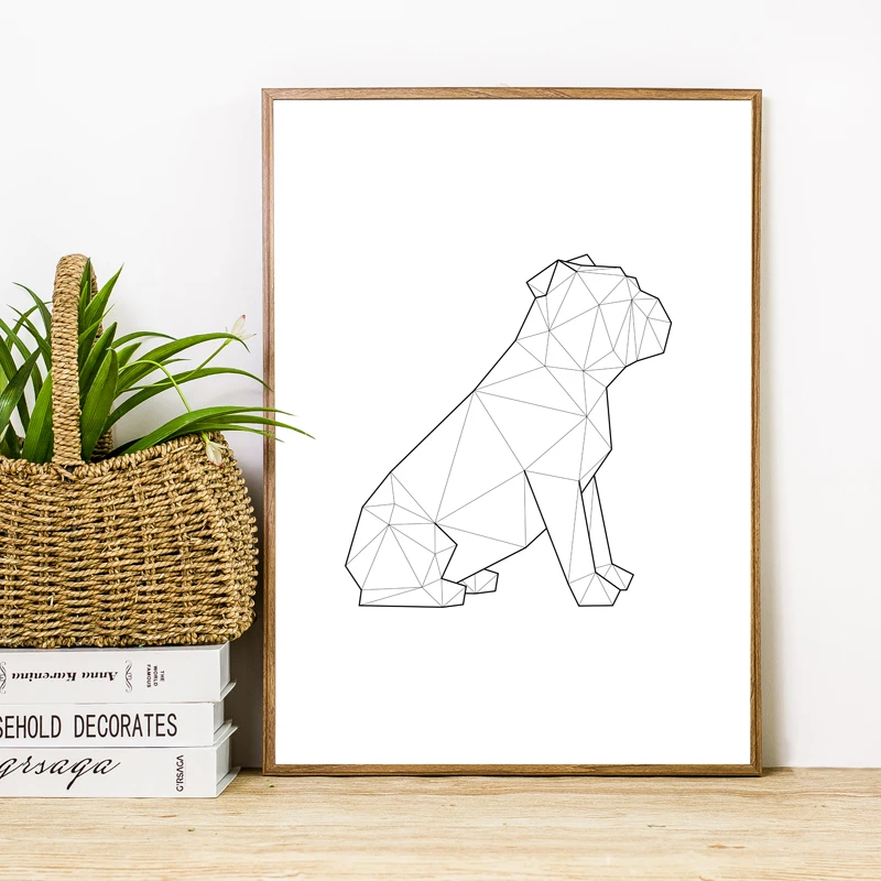 English-Bulldog-Sitting-Print-Dog-Abstract-Geometric-Poster-Minimalist-Wall-Art-Canvas-Painting-Living-Room-Decor