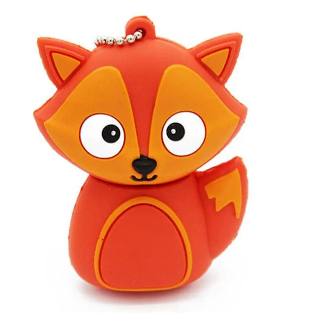 

Creative Cartoon Fox Pen Drive Flash Drive Portable USB 2.0 U-disk External Memory Stick for Laptops PC Notebook
