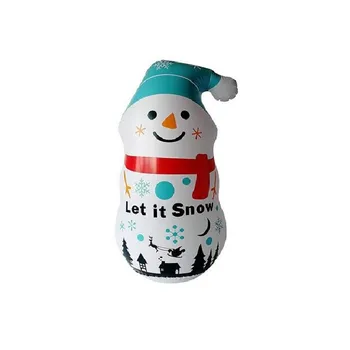 

2020 christmas decoration fashion Christmas inflatable snowman tumbler pvc santa decoration props sandbag toy home decor 1PCS