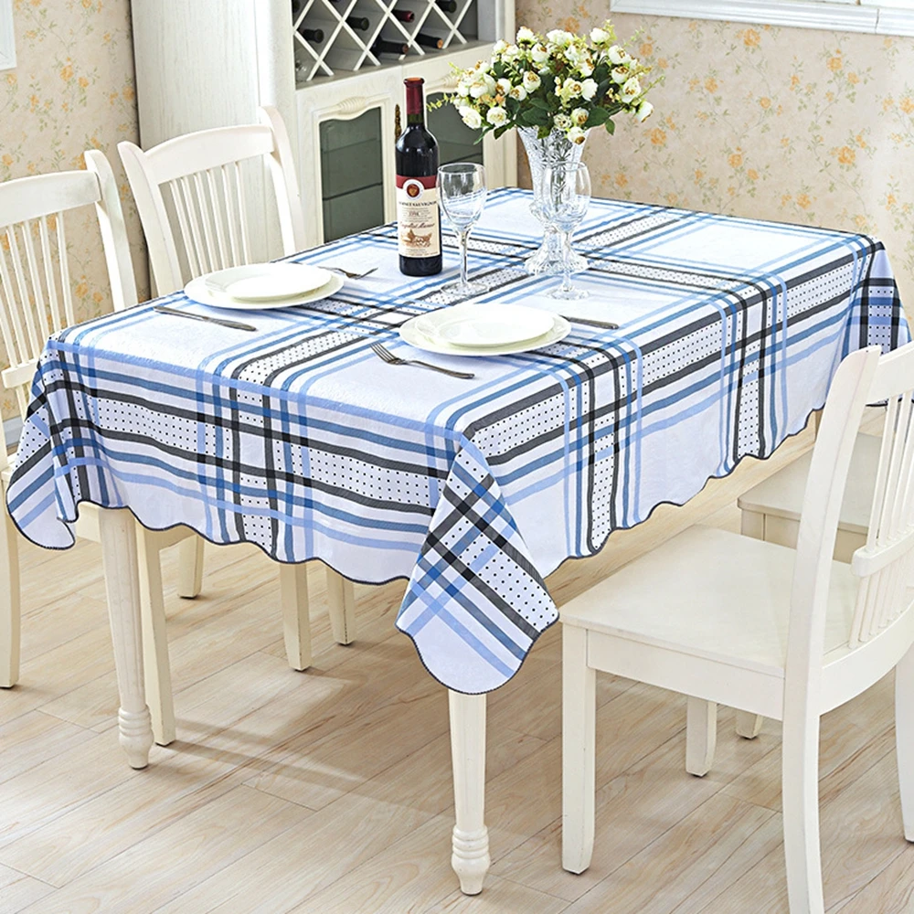  PVC Waterproof & Oil Proof Tea Table Cloth High Quality Country Style Hotel & Home Decorative Table