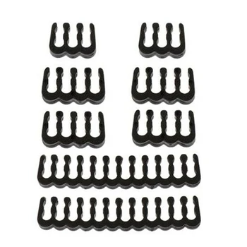 

8PCS/Lot PP Cable Comb Motherboard 6/8/24 Pin PC Power Cables Wiring for 2.5-3.4mm Cable Manager Black