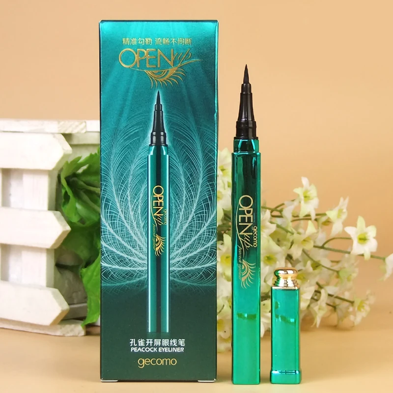 Gмонт новичок Павлин подводка для глаз жидкая водостойкая легко высыхающая Стойкая не ореол краситель макияж подводка для глаз