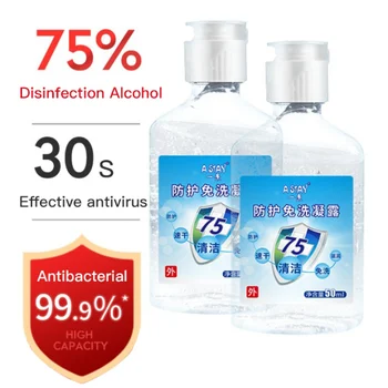 

30/50ml 75% Alcohol Disposable Hand Sanitizer water-free gel decontamination gel disinfection hand body disinfection liquid #2