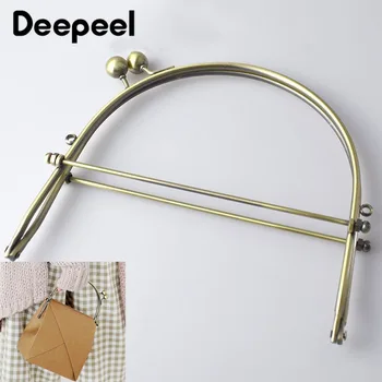 

2pcs Deepeel 15.5cm Metal Purse Frame Kiss Clasp Arch For Bag Antique Bronze Round Ball Handle DIY Accessories F1-68