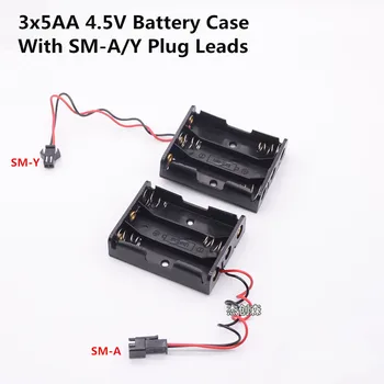

With SM-A/Y 2pins Plug 3x1.5V AA 4.5V Battery Case Holder with 150MM Leadwire in series for DIY toy Power box