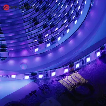 

DC12V Sterilize UV Led Strip Tape 3528 5050 395 to 405nm Disinfect Ultraviolet Ray Light Flexible Purple Lighting Lamp IP30 IP65