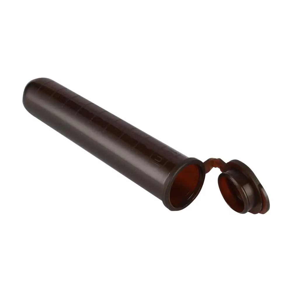 50 Pcs 10ml Plastic Brown Centrifuge Tube With ScaleCentrifugal Tube Snap Cap Round Bottom Sample Vial Laboratory Test Tool