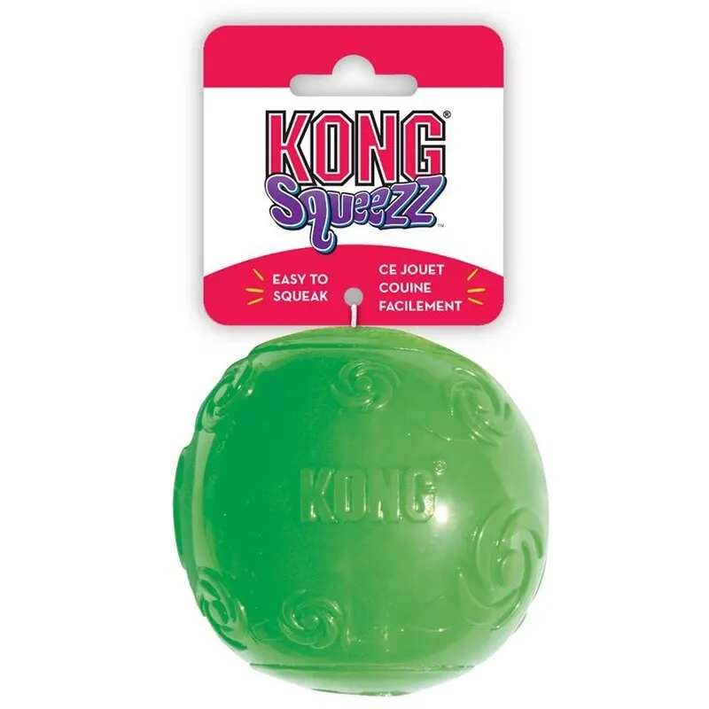 Мячик резиновый с пищалкой Kong Squeezz Ball | Дом и сад