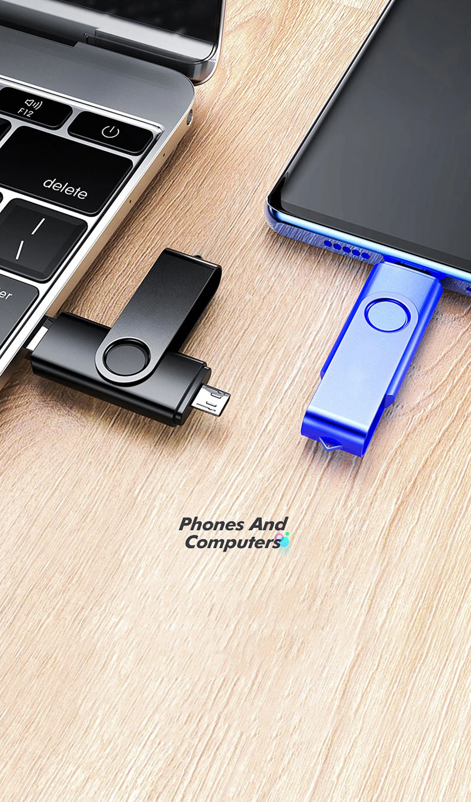2 in 1 typec usb flash 4GB 16GB 32GB 64GB 128gb  Usb Flash Drive memory stick Pendrive usb flash drive for  type c charge phone