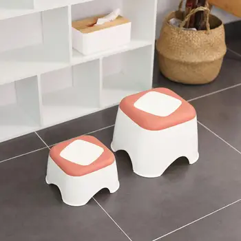 

Thicken Plastic Chair Stool Small Chair Children Step Stool Non-slip Bath Bench Changing Shoes Stool Kids Furniture Small