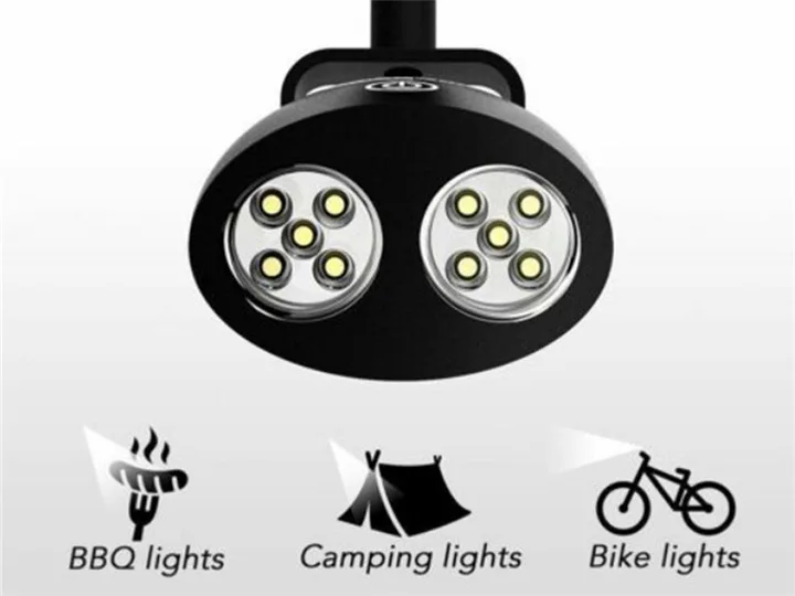 Lampe De Poche Flexible 9 LED – Base Aimantée – Pour Travail, BBQ, Grill – NEUVE