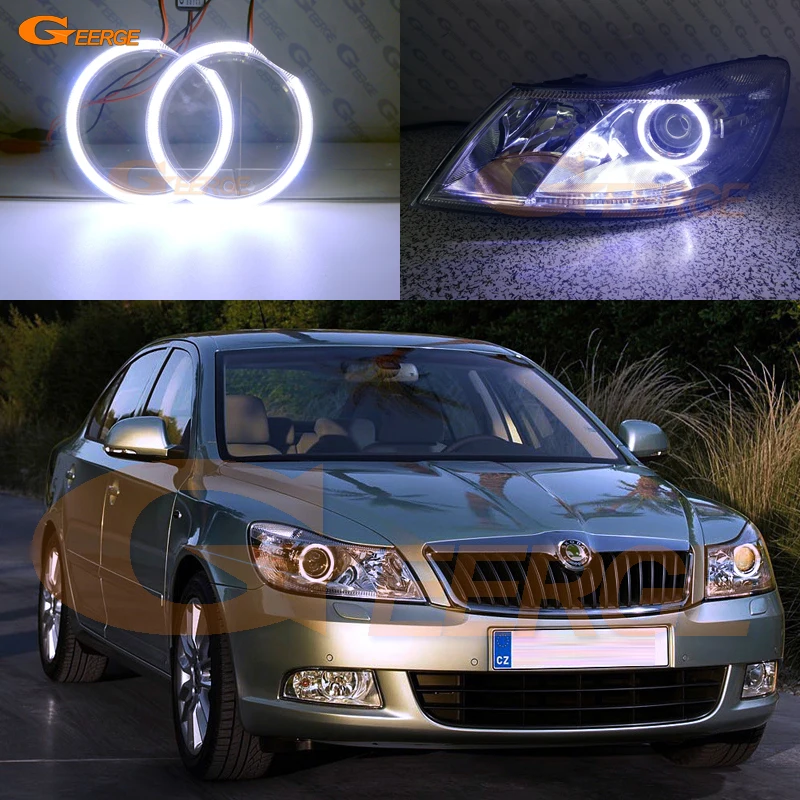 

Excellent Ultra bright illumination COB led angel eyes halo ring For SKODA OCTAVIA MK2 A5 FL Facelift 2009 2010 2011 2012