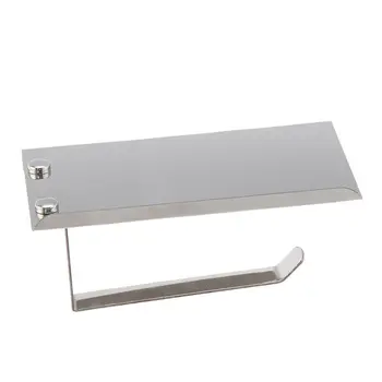 

Wall Mounted Rolling Toilet Paper Storage Holder Stainless Steel Rack Bathroom Hardware Accessories No-drilling