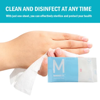 

10pcs/set Disinfection Wipes Pads Alcohol Swabs Wet Wipes Skin Cleaning Care Sterilization First Aid Cleaning Tissue