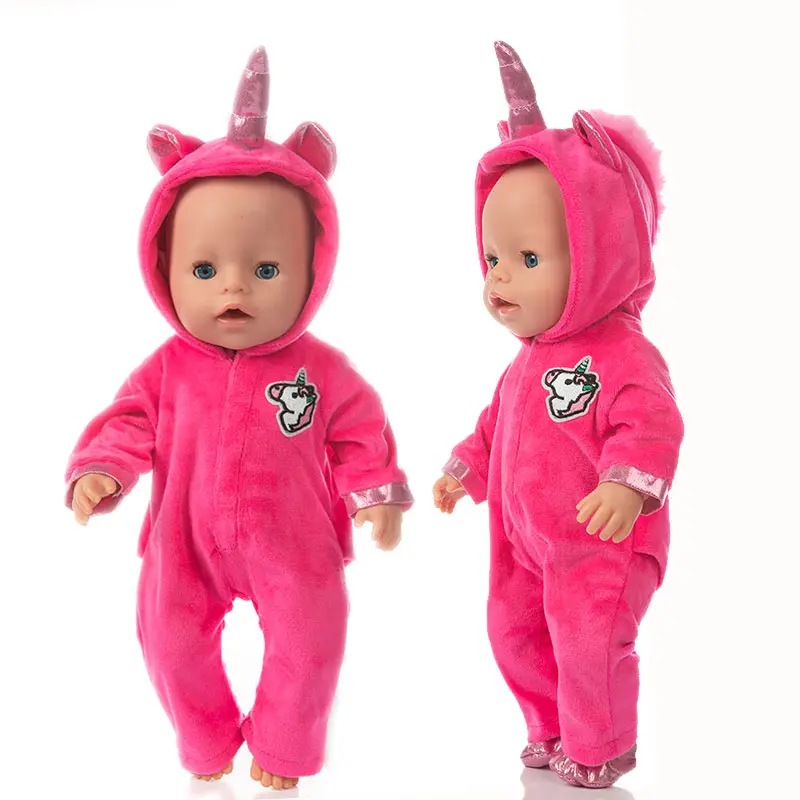 Suit+Shoes Dolls Outfit For 17 inch 43cm Baby Doll Cute Jumpers Rompers Doll Clothes 6