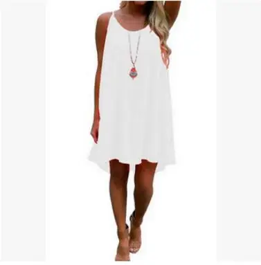 Women beach dress fluorescence female summer dress women chiffon voile women dress summer style women clothing plus size S-3XL white