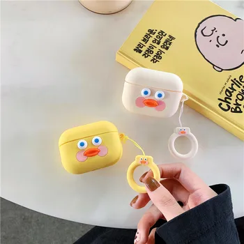 

Korea Cartoon Cute Sausage Mouth Brunch Brother Protection Headphone Cover For Apple Airpods Pro 3 Soft Silicone Earphone Cases