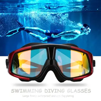 

Goggles Swimming Mirror 4color PC Adult Breaststroke Anti UV Swim Diving Beach Swimming Goggles