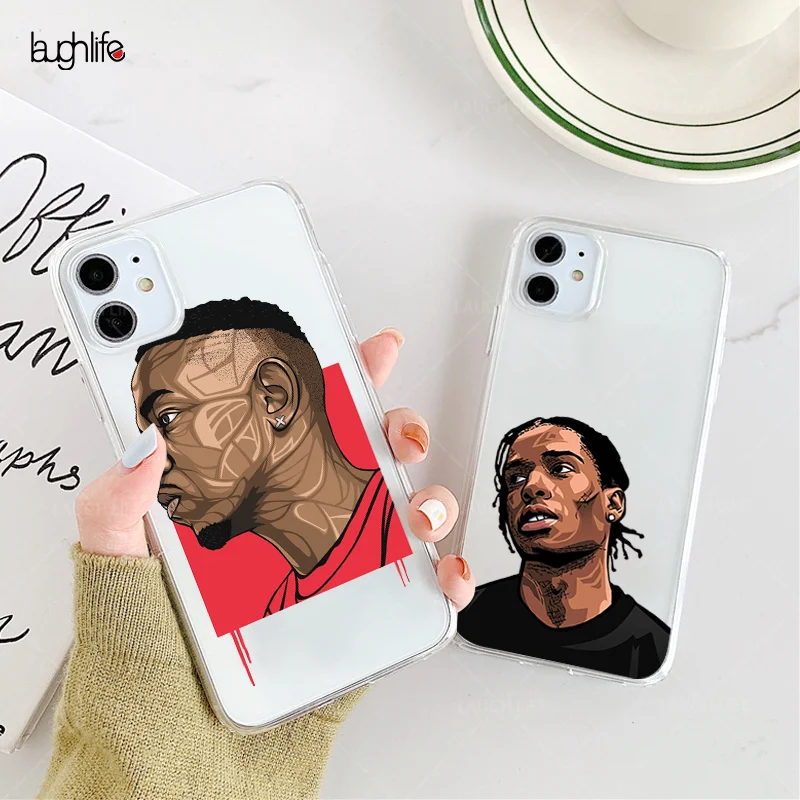 Прозрачный высококачественный мягкий силиконовый чехол для телефона travis scott iPhone