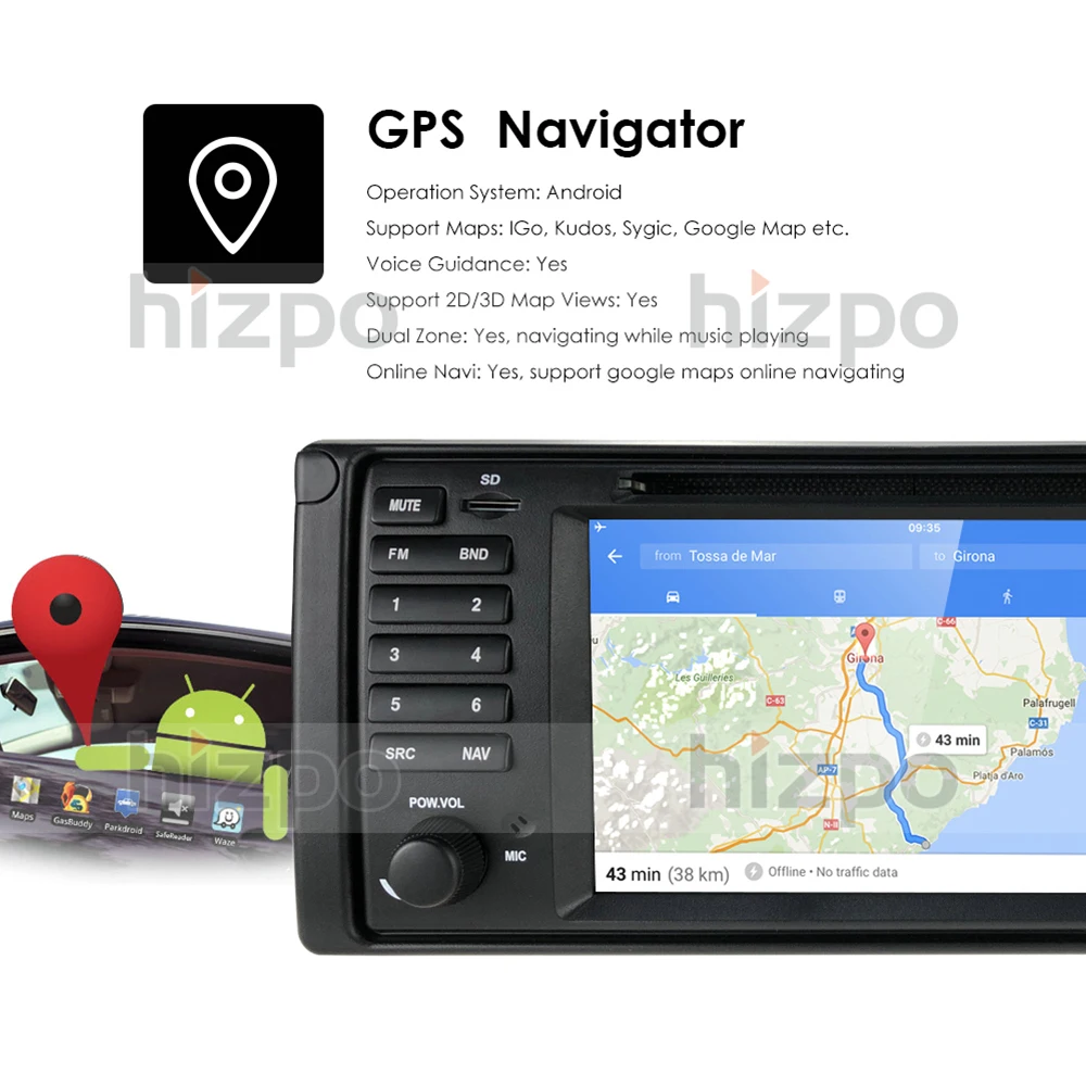 Android 10.0 4G 64G Car Radio DVD Player For BMW X5 E53 E39 GPS Stereo Audio Navigation Multimedia Screen Head Unit RDS DSP OBD2