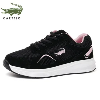 

CARTELO women's shoes trendy and comfortable women's sports casual shoes mesh lace-up thick bottom shoes women